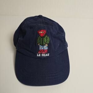 Le Seau Bear Embroidered Cap